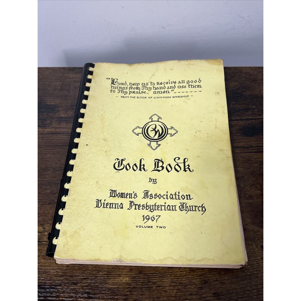 VTG 1967 Vienna Presbyterian Church VIRGINIA Cook Book Vol. 2 SPIRAL BOUND, RARE
